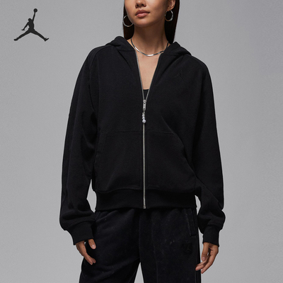 Nike/耐克正品JORDAN女士休闲连帽针织运动长袖外套HV0323-010