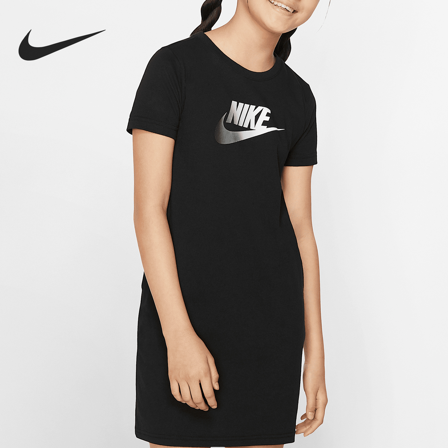 Nike/耐克正品夏季新款大童透气针织休闲连衣裙CJ6927-010