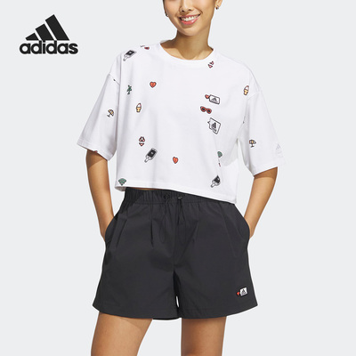 阿迪达斯女子运动短袖