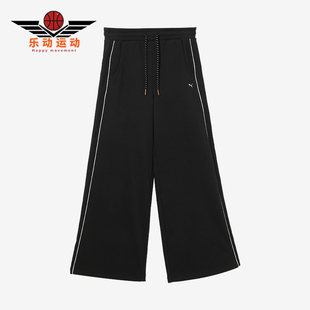 新款 春季 彪马正品 休闲长裤 631408 女士宽松加绒针织经典 Puma