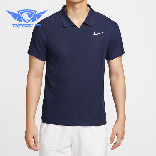 Nike/耐克正品Dri-FIT男士训练翻领透气网球运动POLO衫HM6753-410