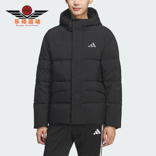 休闲连帽运动耐穿羽绒服KQ5519 LINEAR男士 Adidas 阿迪达斯正品