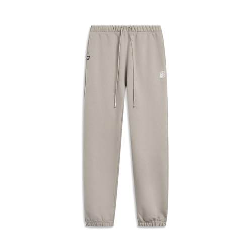 李宁正品反伍BADFIVE男子舒适透气加绒保暖针织束脚长裤AKLV779