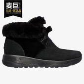 休闲耐磨雪地靴 保暖女子蝴蝶结高帮潮鞋 Skechers 斯凯奇正品