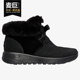 保暖女子蝴蝶结高帮潮鞋 Skechers 斯凯奇正品 休闲耐磨雪地靴