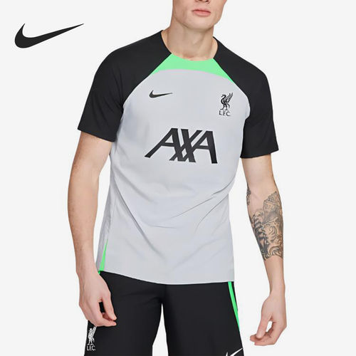 Nike耐克正品利物浦俱乐部吸湿排汗比赛服短袖圆领足球DX2891-013