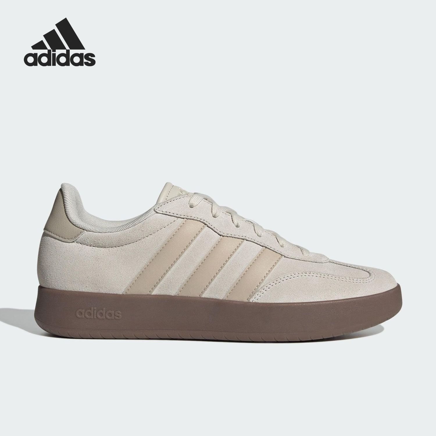 Adidas/阿迪达斯正品BARREDA男女透气运动休闲系带轻便板鞋JQ1698