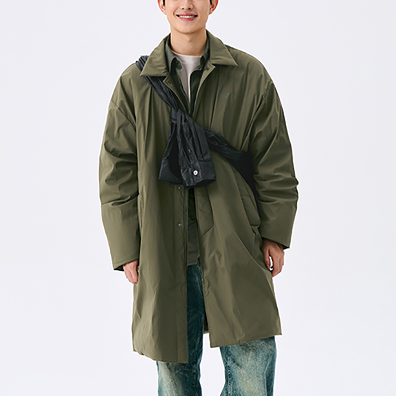 New Balance/NB正品中长款男士连帽保暖运动羽绒服AMJ44307-DRC