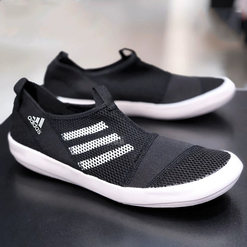 阿迪达斯一脚蹬男鞋2025夏季新款运动鞋网眼透气涉水休闲鞋HP8644