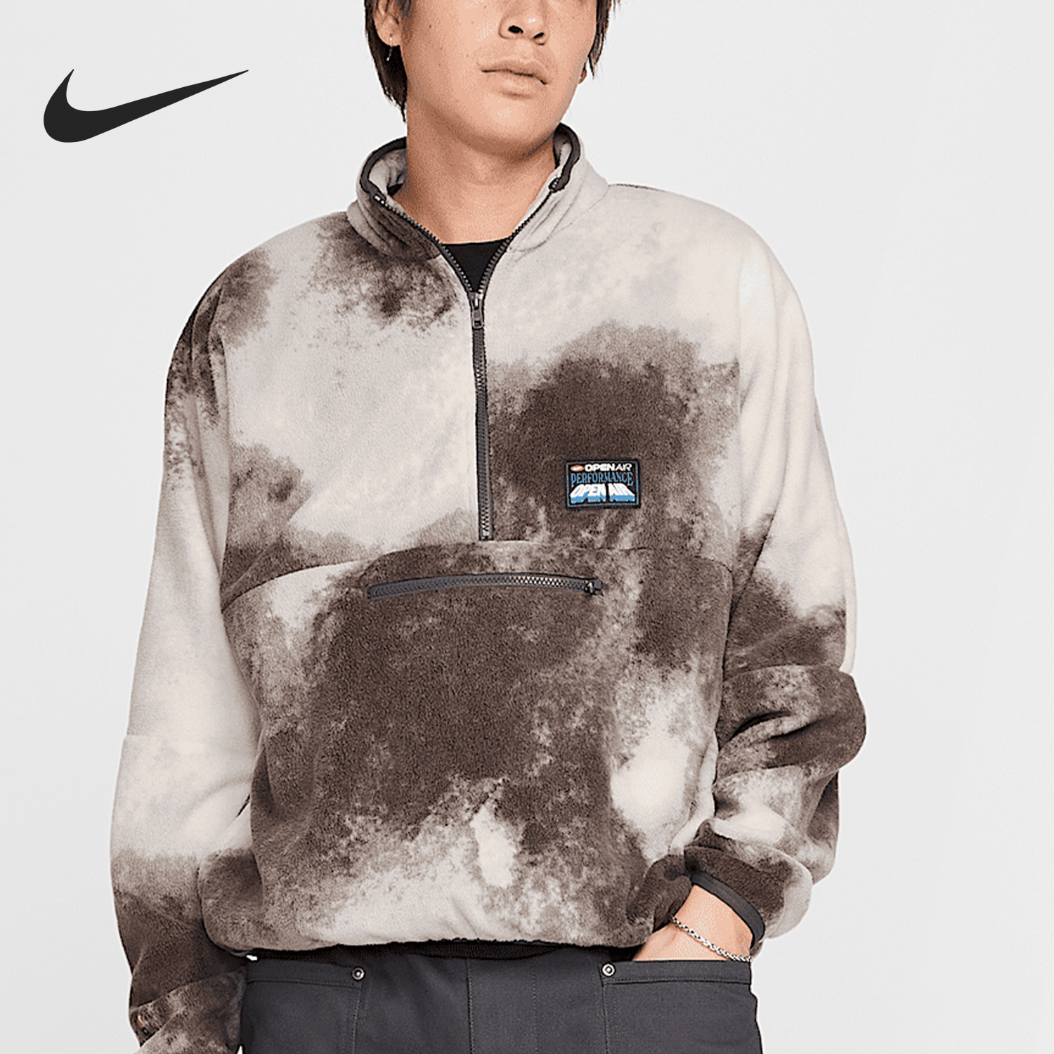 Nike/耐克正品2025秋季款男士半拉链长袖套头衫HV4628-254