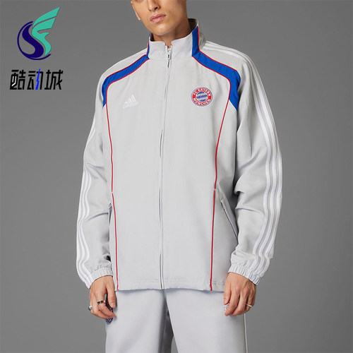 Adidas/阿迪达斯正品2025男士足球训练运动休闲立领外套JF0592
