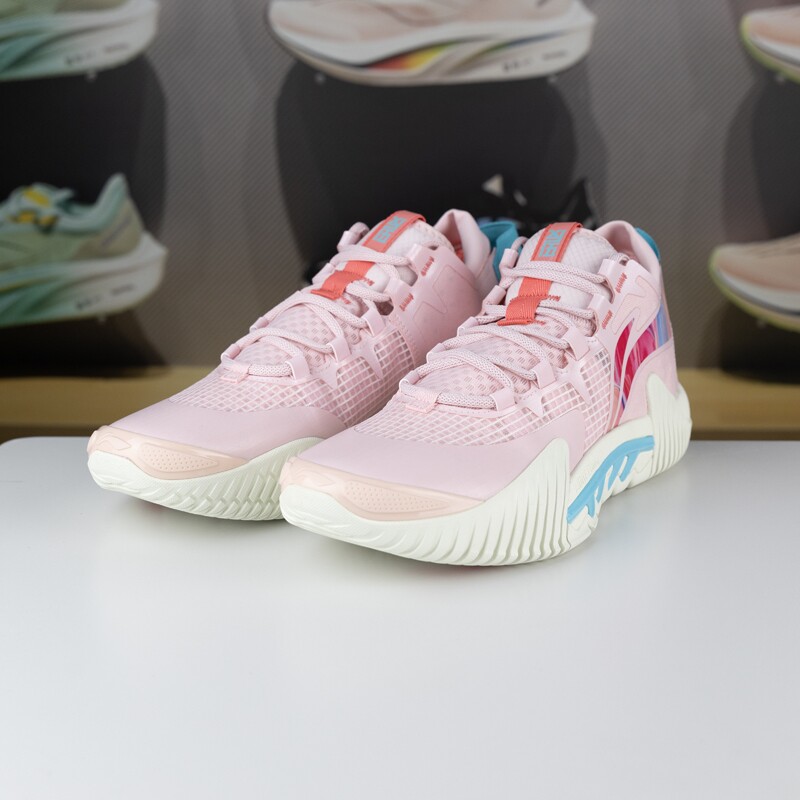 李宁正品新款反伍2 Low 男子耐磨缓震回弹时尚篮球鞋ABFS003-19