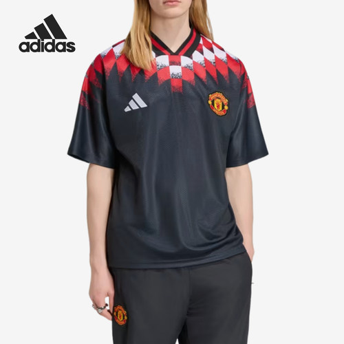 Adidas/阿迪达斯正品男士复古足球休闲文化运动短袖T恤KH4804