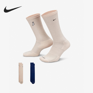 Nike/耐克正品秋冬男女同款透气中高筒运动袜两双装FB5709-903