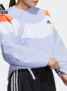 Adidas/阿迪达斯正品2021新款女子时尚运动训练夹克外套H09683