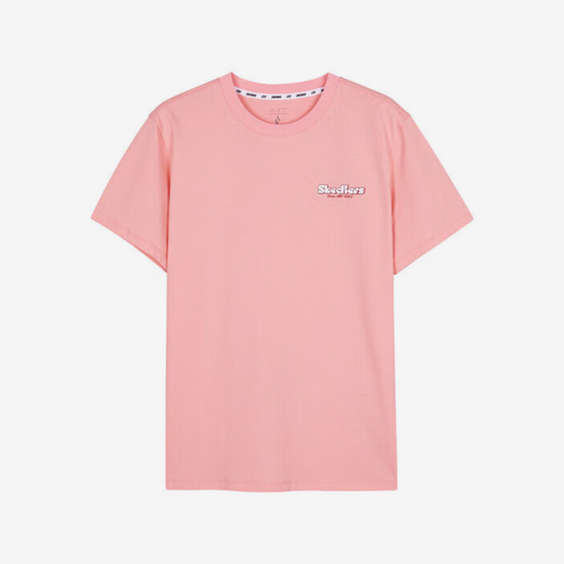 Skechers/斯凯奇正品2024新款男女圆领透气休闲户外宽松短袖