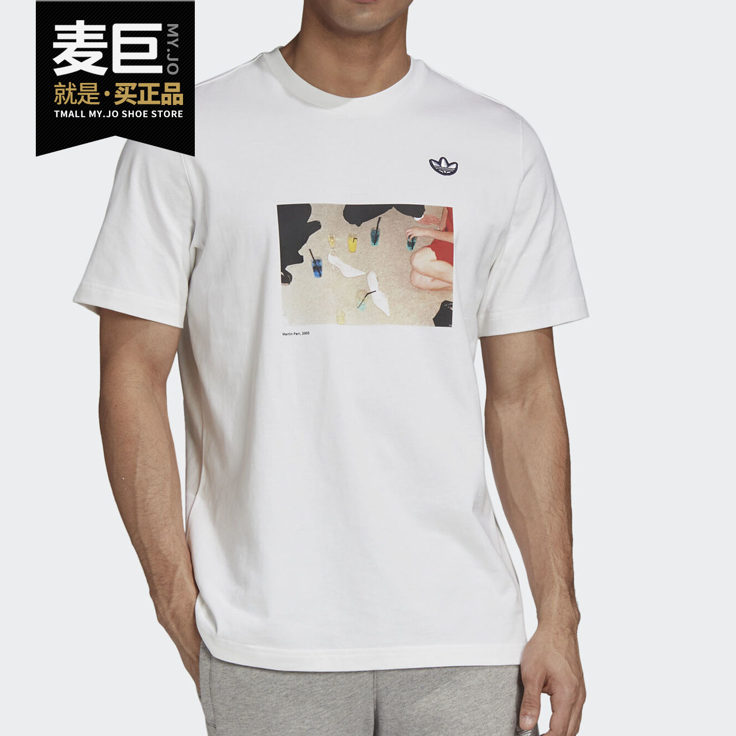 阿迪达斯三叶草男子短袖t恤