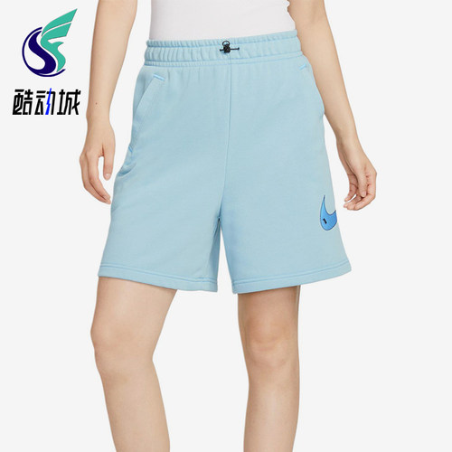 Nike/耐克正品女子运动针织透气休闲经典透气五分短裤DM6750-494