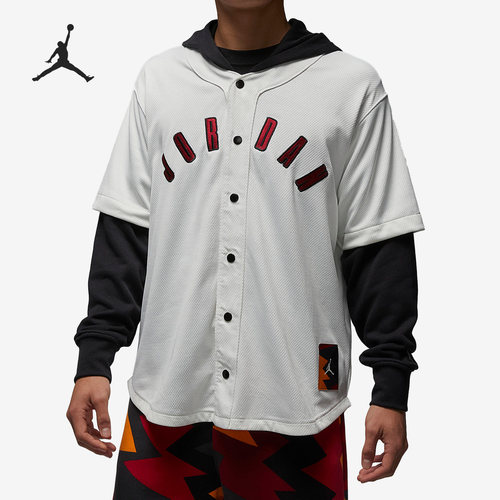 Nike/耐克正品JORDAN拼接透气连帽男子运动夹克FB7035-133