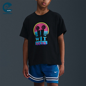 耐克正品 Miami Twice大童休闲宽松针织运动短袖 Nike IM6656 010