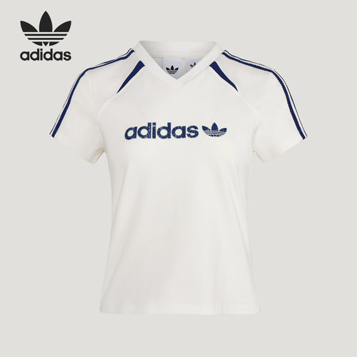 Adidas/阿迪达斯正品三叶草BLKTWT-SHIRT新款女短袖T恤KU4763