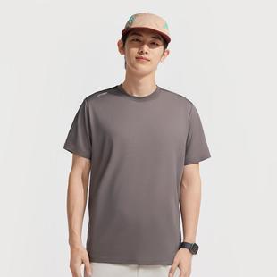 李宁正品 ATSV645 健身系列男子亲肤速干纯色圆领耐磨运动训练短袖