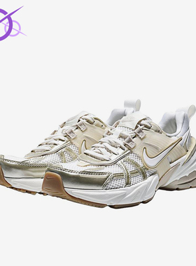 Nike/耐克正品V2KRun新款女白米白色复古经典鞋跑步鞋FD0736-116