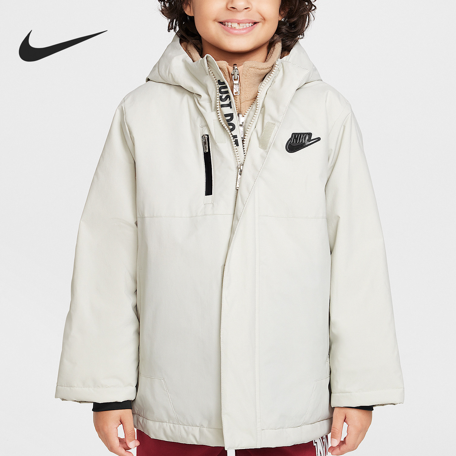 Nike/耐克正品秋季新款小童简约可脱卸三合一外套HQ7935-072,童装/婴儿装/亲子装,普通外套,淘宝优惠券,粉丝福利购,淘宝优惠卷
