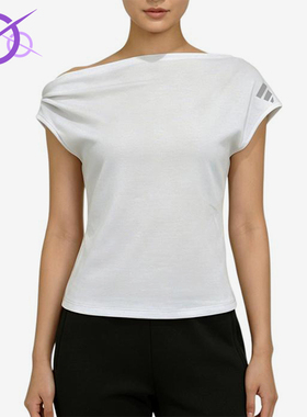 Adidas/阿迪达斯正品夏季女士时尚透气简约经典舒适短袖T恤LC8657