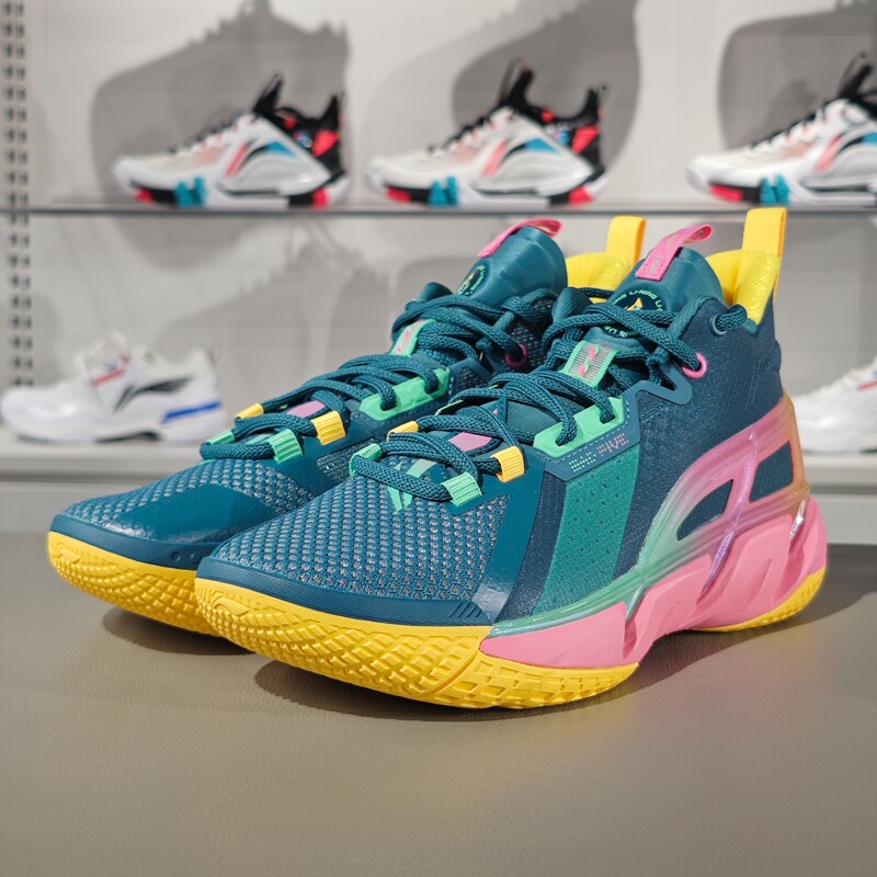 李宁正品2024新款反伍4男子柔软百搭耐磨篮球外场鞋ABFU015-10