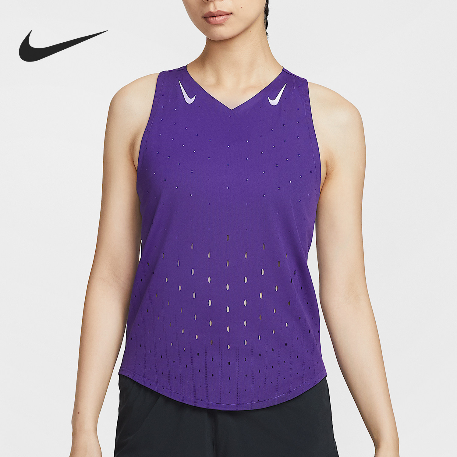 Nike/耐克正品Dri-FIT女士训练透气运动网眼跑步背心FN2505-547,运动服/休闲服装,运动背心,淘宝优惠券,粉丝福利购,淘宝优惠卷