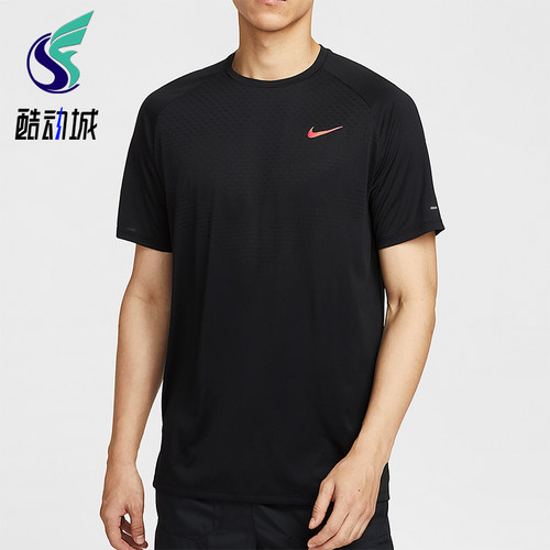 Nike/耐克正品Dri-FIT 男士套头跑步透气户外运动短袖HV2129-010