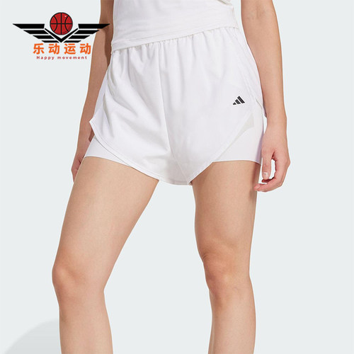 Adidas/阿迪达斯正品2025夏季款女士高腰经典运动训练短裤KB3141
