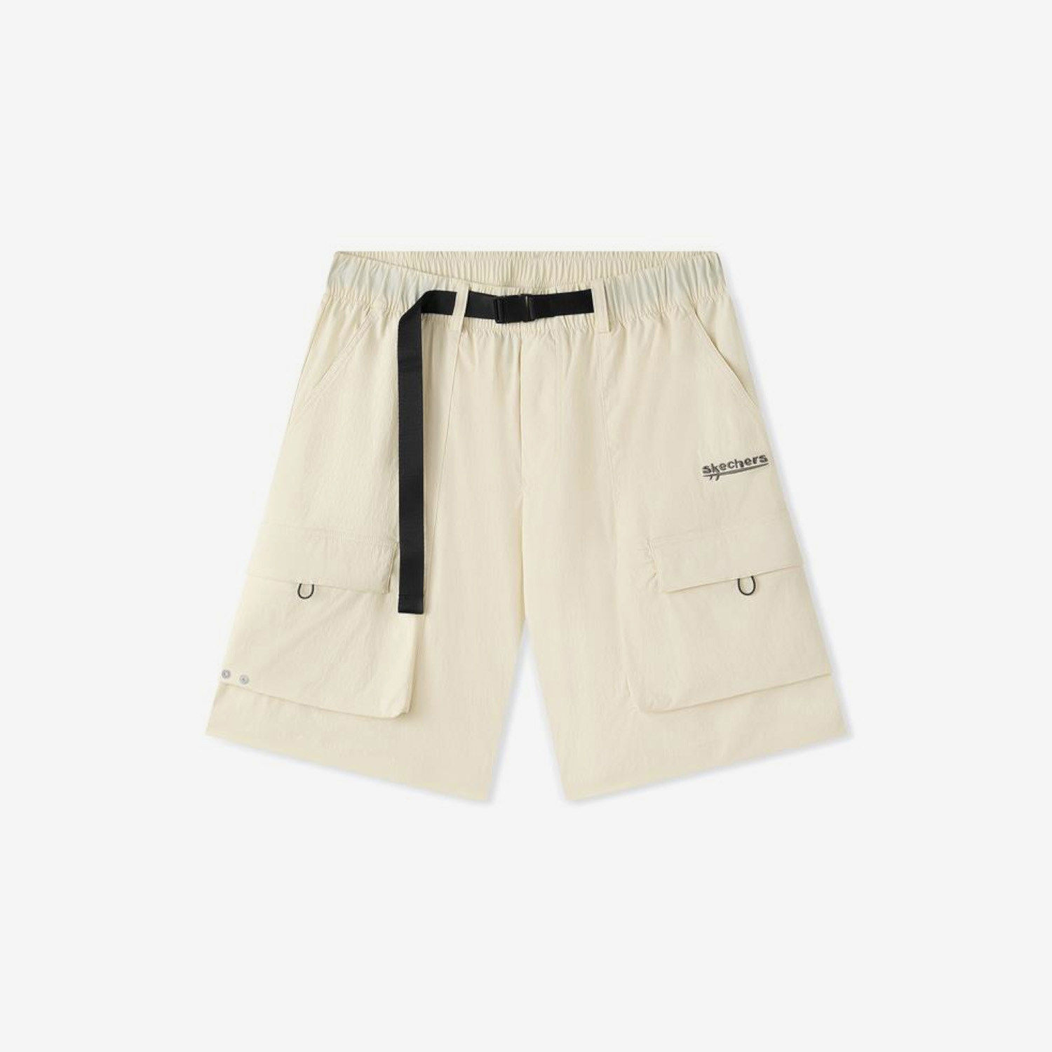 Skechers斯凯奇正品男宽松梭织透气休闲运动短裤L226M011-001J