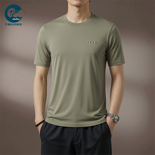 Adidas/阿迪达斯正品圆领宽松风男橄榄绿经典短袖休闲T恤KQ5316