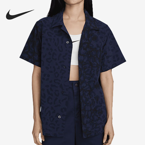 Nike/耐克正品当季新款男女运动宽松休闲翻领衬衫FN2596-410