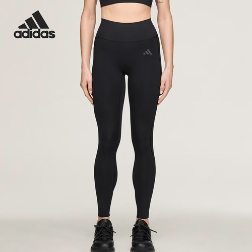 Adidas/阿迪达斯正品时尚女士高腰训练吸汗经典运动长裤KD9190