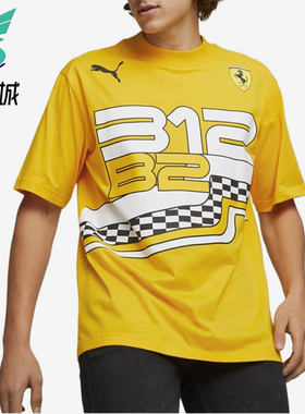 Puma/彪马正品夏季男士透气休闲运动图案训练短袖T恤535799-05