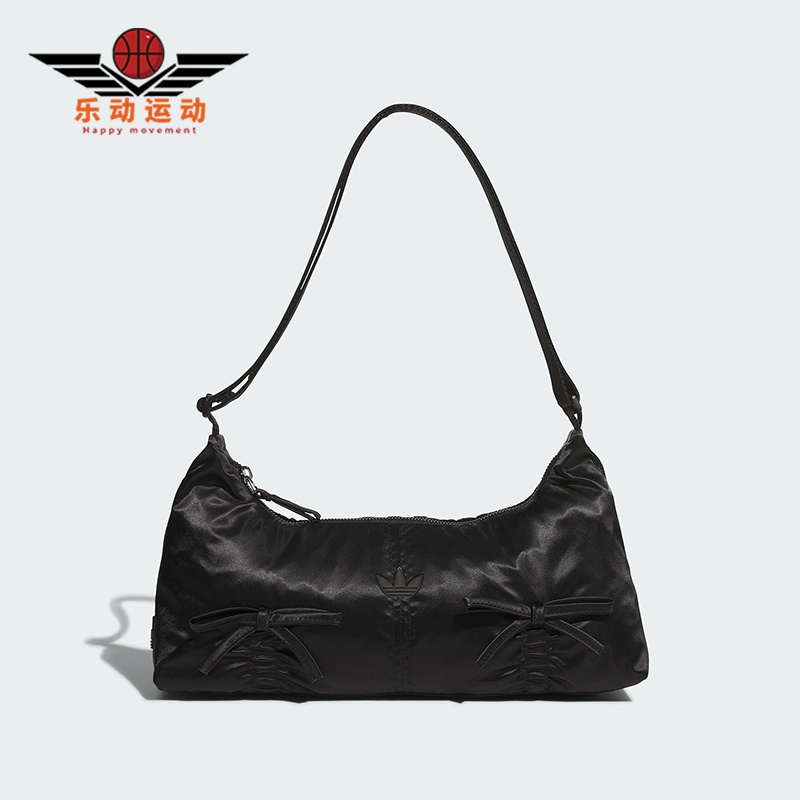Adidas/阿迪达斯正品三叶草女士经典蝴蝶结法棍单肩挎包KC2770