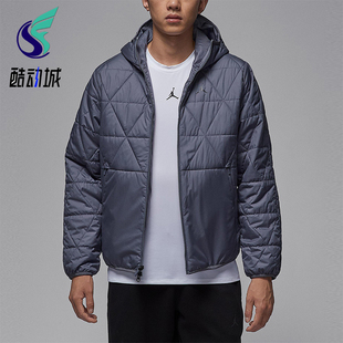 运动拒水连帽保暖休闲棉服FZ3163 Jordan男士 075 耐克正品 Nike