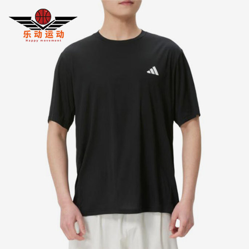 Adidas/阿迪达斯正品圆领套头短袖跑步T恤新款短袖T恤KU8712