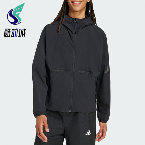 Adidas/阿迪达斯正品MYSHELTER男士休闲梭织连帽运动外套JM3936