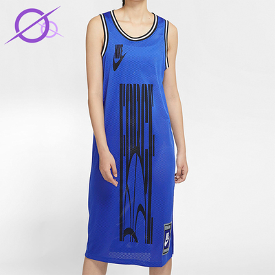 Nike/耐克正品2026女士复古网眼透气经典无袖连衣裙CU6788-405