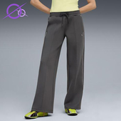 632332 Puma 针织休闲长裤 春秋女士运动复古系带时尚 彪马正品