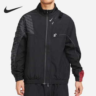 男子印花立領休閑梭織夾克外套 Nike 耐克正品 新款 010 CZ4669