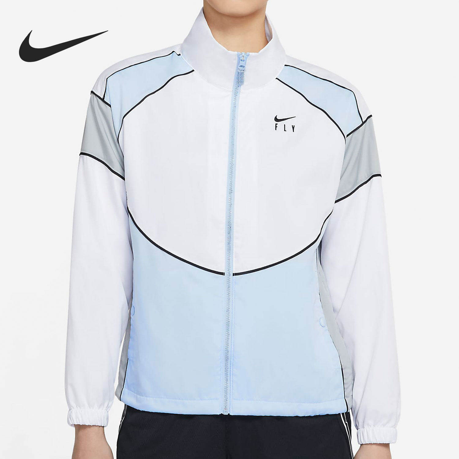Nike/耐克正品当季新款女子立领长袖篮球夹克运动外套CZ6603-100,运动服/休闲服装,运动茄克/外套,淘宝优惠券,粉丝福利购,淘宝优惠卷