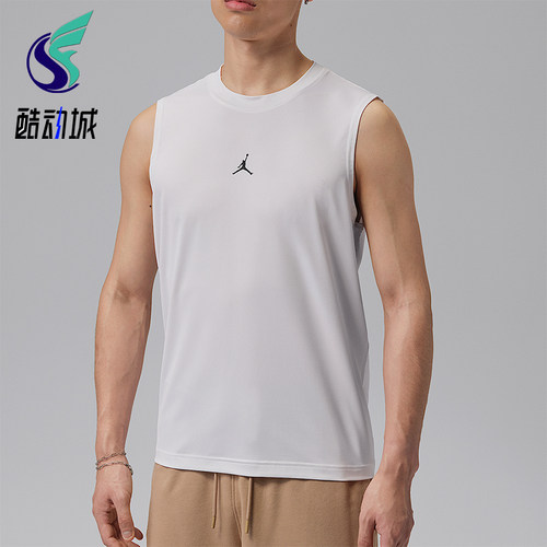 Nike/耐克正品JORDAN男士舒爽透气简约经典日常背心T恤IF0890-100