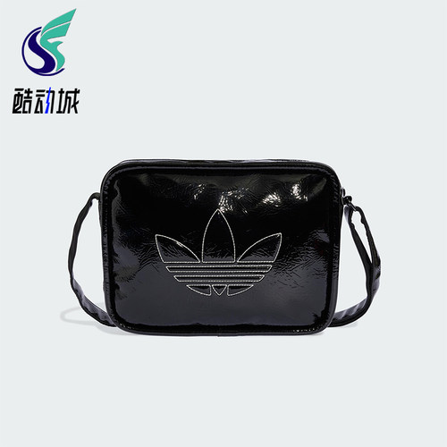 Adidas/阿迪达斯正品三叶草男女经典亮泽感透气运动斜挎包JD5558