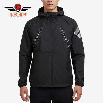 Adidas/阿迪达斯正品FOS连帽拉链长袖夹克经典男夹克外套KW0100