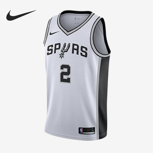 Nike/耐克正品伦纳德卡哇伊男子马刺篮球运动球衣864449-100